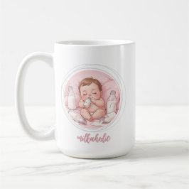 Taza De Café Milkaholic Baby Print | Cute Nursery Funny Art
