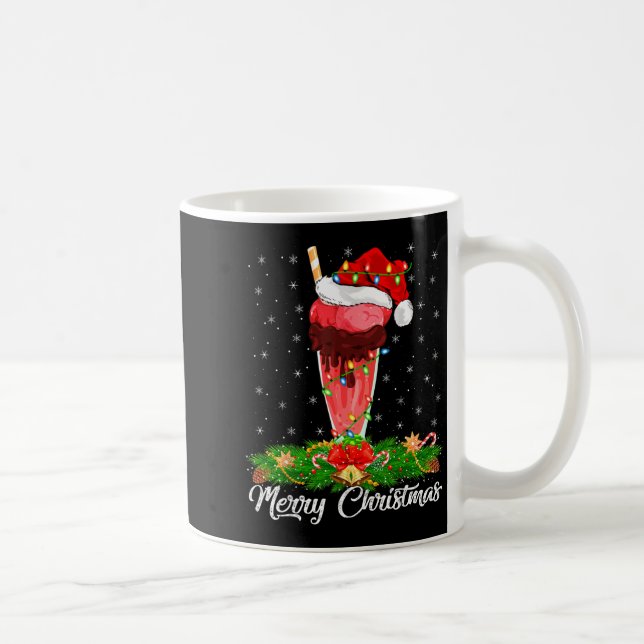 Taza De Café Milkshake Lover Matching Santa Hat Milkshake Chris (Derecha)