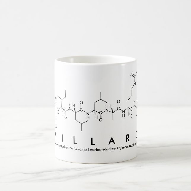 Taza De Café Millard peptide nombre mug (Centro)