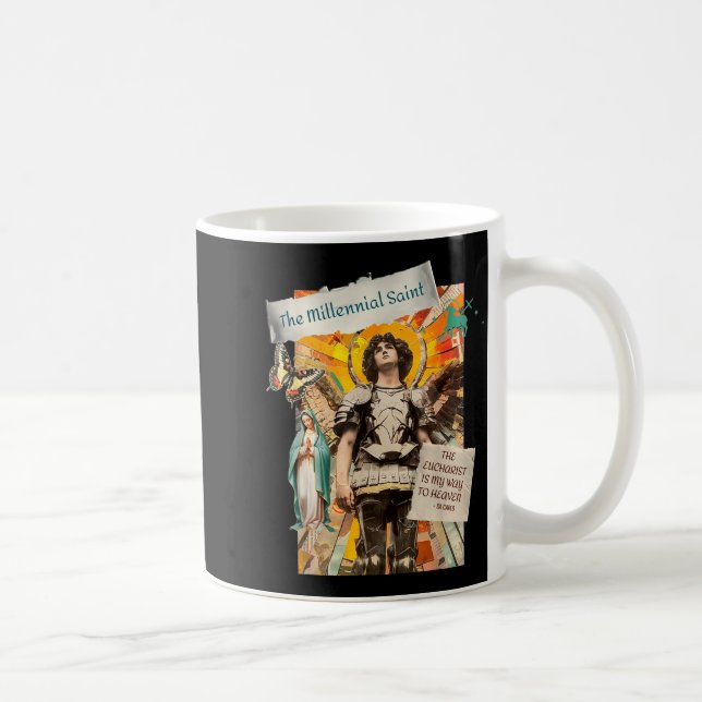 Taza De Café Millennial Saint The Eucharist Way To Heaven  (Derecha)