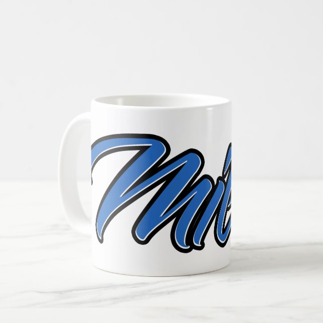 Taza De Café Milos Vorname Name blue Tasse Kaffeetasse (Anverso izquierdo)