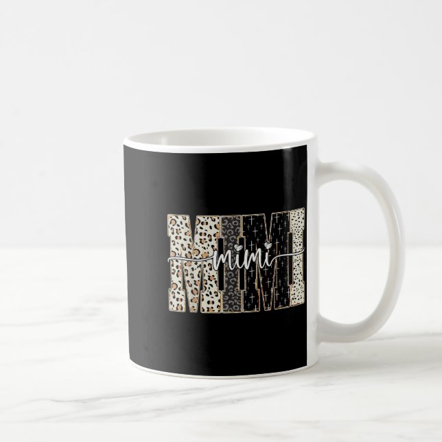 Taza De Café Mimi Bible Leopard Cross Faith And Love Christian  (Derecha)