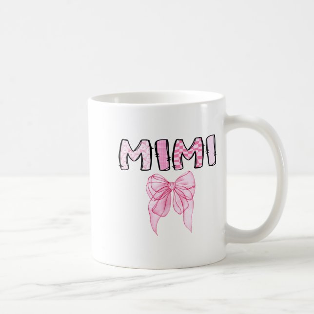 Taza De Café Mimi Birthday Girl Matching Coquette Nk Bow  (Derecha)