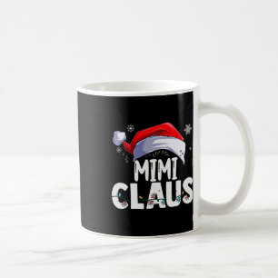 Taza De Café Mimi Claus Xmas Familia que coincide con la abuela