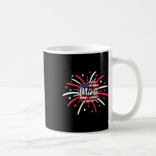 Taza De Café Mimi de julio Fuegos artificiales con bandera esta