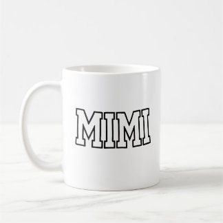 Taza De Café Mimi Name Typography Design
