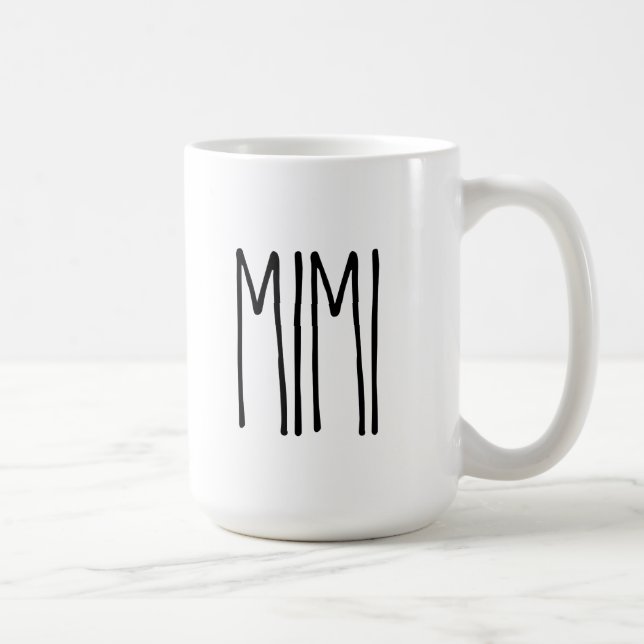 Taza de café MIMI personalizada RAE DUNN (Derecha)