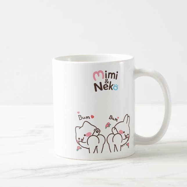 Taza De Café Mimi Y Neko Bum Bum Dancing (Derecha)