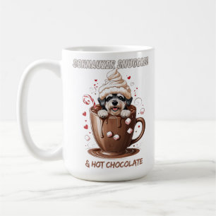 Taza De Café Mimos de Schnauzer y Chocolate Caliente