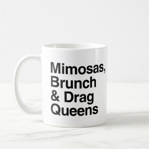 Taza De Café Mimosas Brunch y Drag Queens