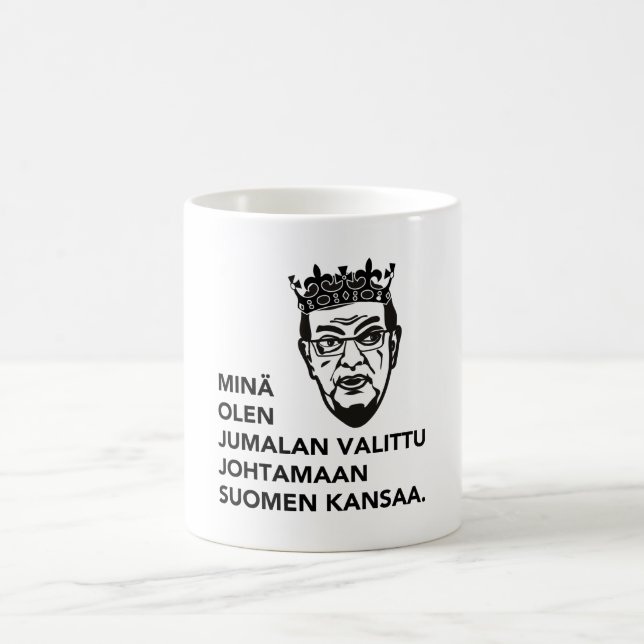 Taza De Café Minä olen el kansaa johtamaan de Suomen del (Centro)