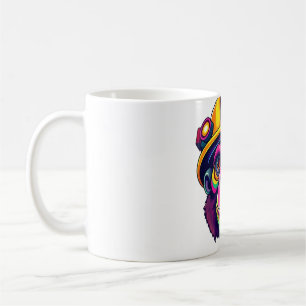 Taza De Café Minería Casco Mole Head Art Tee