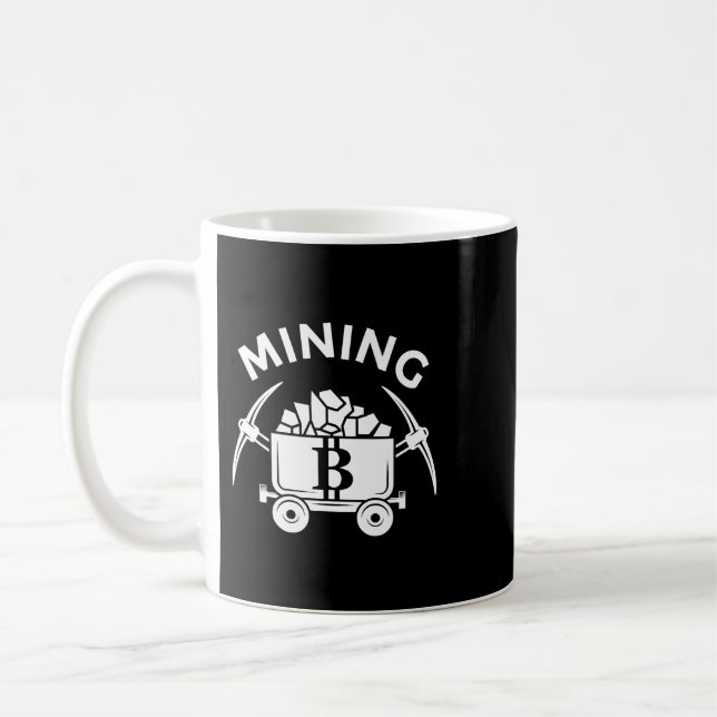 Taza De Café Minería de Bitcoin (Izquierda)