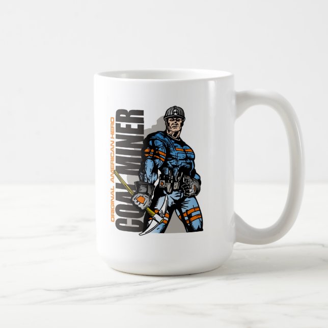 Taza De Café minero de carbón (Derecha)