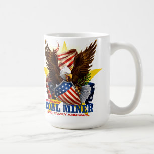 TAZA DE CAFÉ MINERO DE CARBÓN AMERICANO