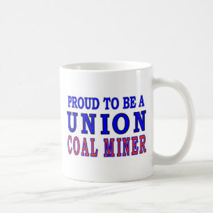 TAZA DE CAFÉ MINERO DE CARBÓN DE LA UNIÓN