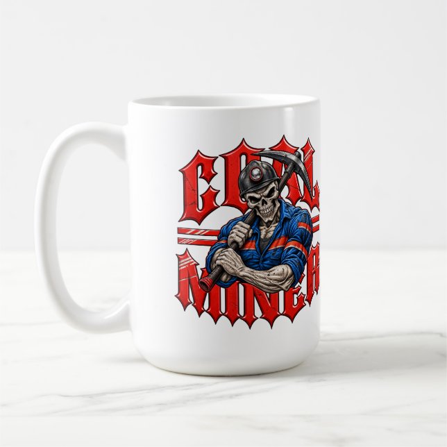 TAZA DE CAFÉ MINERO DE CARBÓN REAPER (Izquierda)