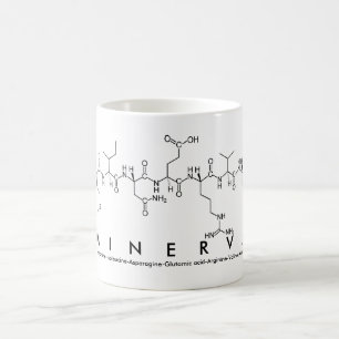 Taza De Café Minerva peptide name mug