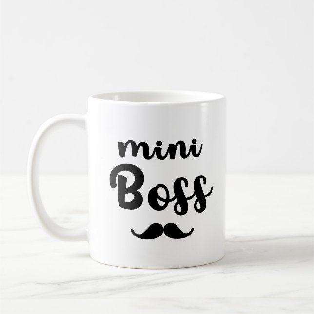 Taza De Café Mini Bebé Jefe (Izquierda)