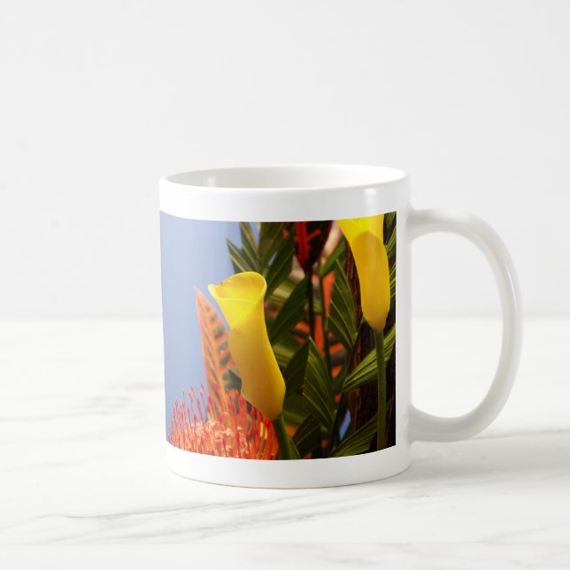 Taza De Café mini calas amarillas (Derecha)
