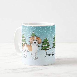 Taza De Café Mini Goldendoodle albaricoque y blanco Bosque de I