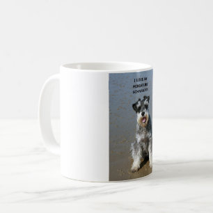 Taza De Café mini imagen del schnauzer-amor w
