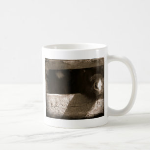 Taza De Café Mini nariz sobre la puerta