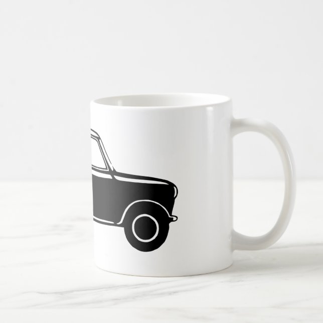 Taza De Café Mini negro simple (Derecha)