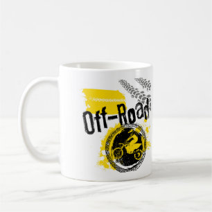 Taza De Café Mini Poster en bicicleta de tierra fuera de carret