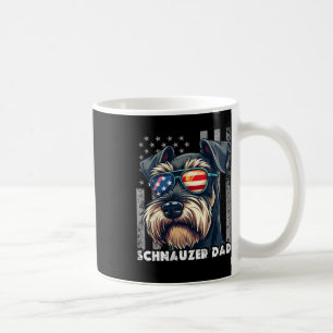 Taza De Café Mini Schnauzer Dad Dad Dog Padres Day Bandera Esta
