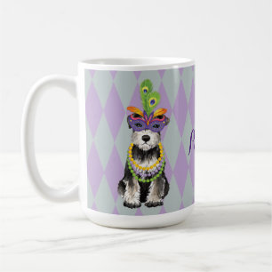 Taza De Café Mini Schnauzer del carnaval