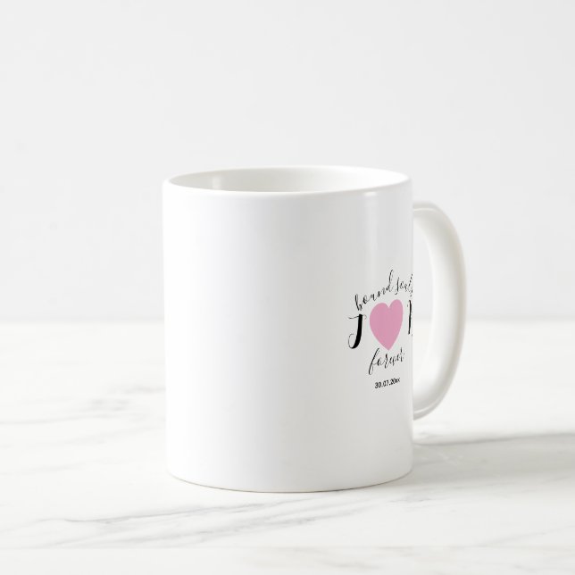 Taza De Café Minimal and chic couples initials wedding  (Anverso derecho)
