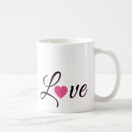 Taza De Café Minimal Dotted Heart Design