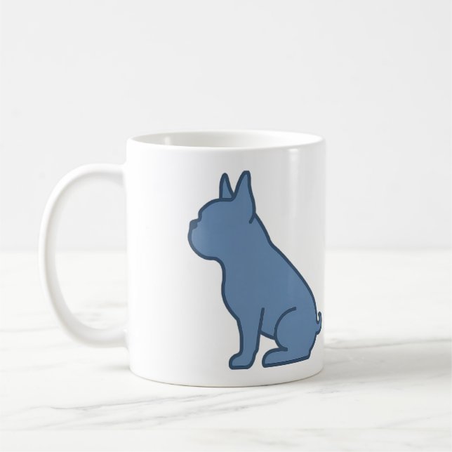 Taza De Café Minimal French Bulldog Design (Izquierda)
