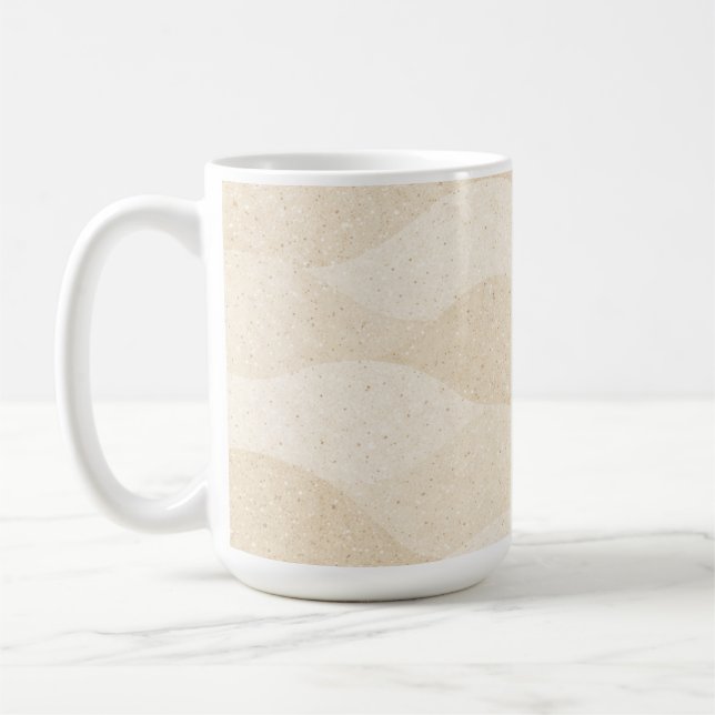 Taza De Café Minimal Grain Texture ,Soft, Neutral pattern (Izquierda)
