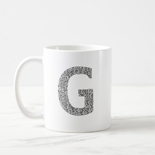 Taza De Café Minimal Letter G Coffee Mug  (Izquierda)
