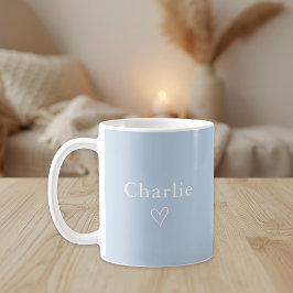 Taza De Café Minimal Personalized Name Mug