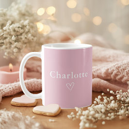 Taza De Café Minimal Personalized Name Mug