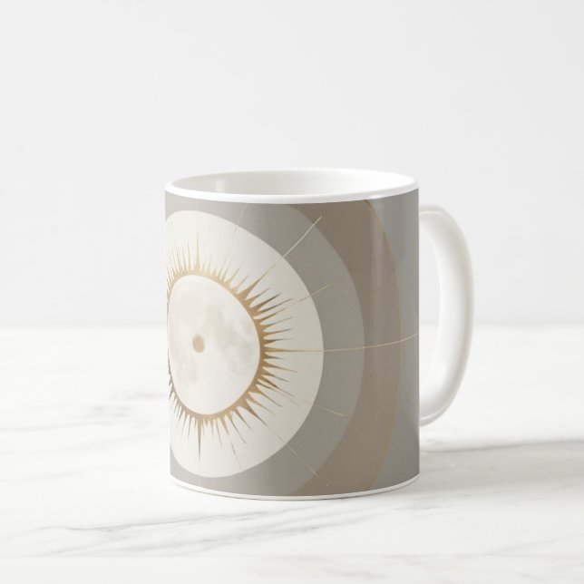 Taza De Café Minimal symbolic illustration representing balance (Anverso derecho)