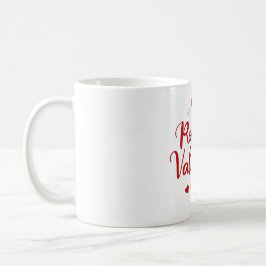 Taza De Café Minimal Valentine’s Day Love Typography Design | R