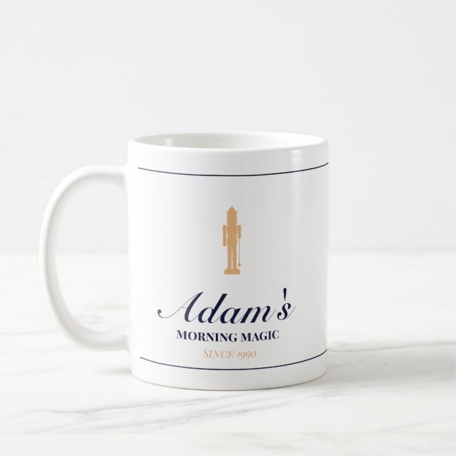Taza De Café Minimalist elegant personalized christmas mug (Izquierda)