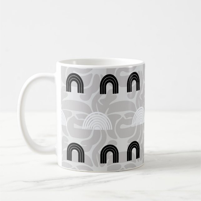 Taza De Café Minimalist Mixed Boho Arches (Izquierda)