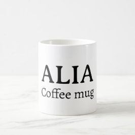 Taza De Café Minimalist Personalized Name Coffee Mug