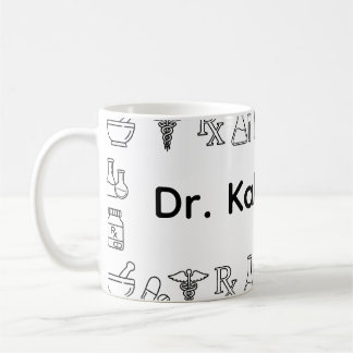 Taza De Café Minimalist Personalized Pharmacist Mug