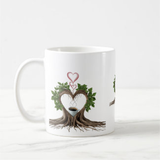 Taza De Café Minimalist Roots Heart Coffee Mug