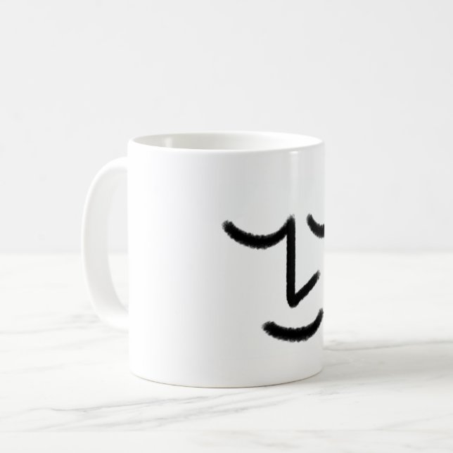 Taza De Café Minimalist Zen Face Mug (Anverso izquierdo)