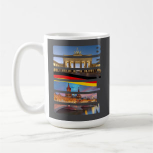 Taza De Café Minimalista Berlín Alemania Silueta urbana