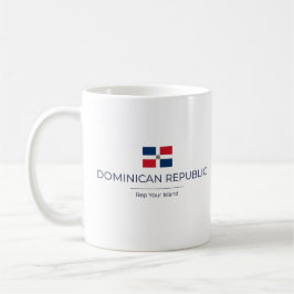 Taza De Café Minimalista dominicano | Orgullo cotidiano