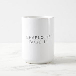 Taza De Café Minimalista elegante profesional clásico simple
