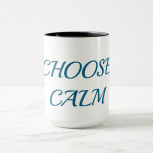 Taza de café minimalista 'Elige la calma' Q esté